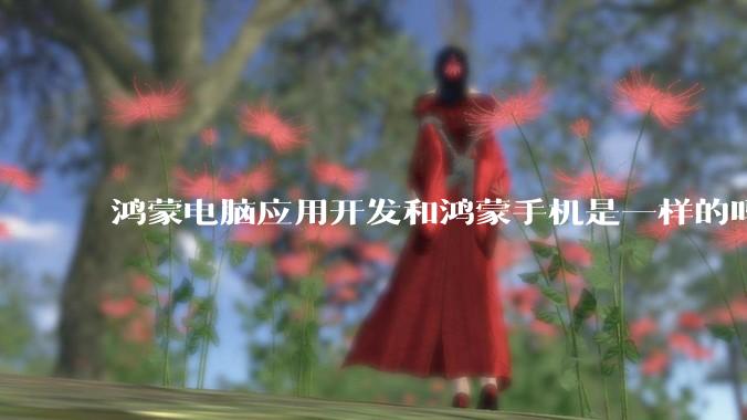 鸿蒙电脑应用开发和鸿蒙手机是一样的吗?