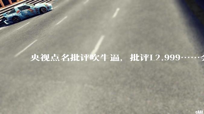 央视点名批评吹牛逼,批评L2.999……会被某法务部起诉吗?
